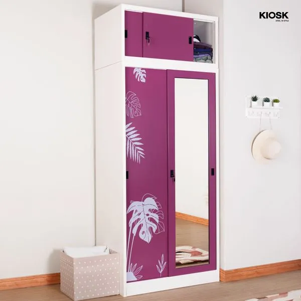  IXY MIND sliding wardrobe, Monsterla pattern