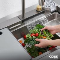 KIOSK Kitchen Cabinet with SinkSUS304 Smart Faucet & Full Accessories-8