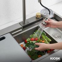 KIOSK Kitchen Cabinet with SinkSUS304 Smart Faucet & Full Accessories-9