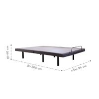 Ranjang Listrik yang dapat disesuaikan untuk kasur berukuran 3-3,5ft dengan sistem pijat-22