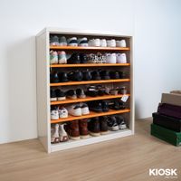 MAX Steel Shoe Cabinet - 6 Tiers, Adjustable Shelves-2