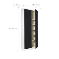 Lemari Tinggi dengan 2 Pintu-6