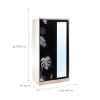 Open door-capsule handle mirror wardrobe-Monsterla graphic , Ixy Mild collection-3