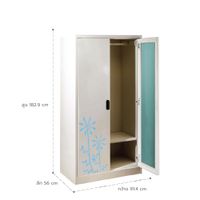 Open door-capsule handle mirror wardrobe-IXY graphic-4