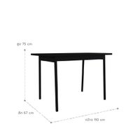 Meja Makan 110cm - PUNTO -6