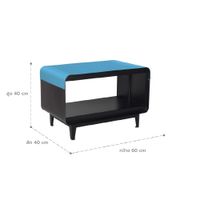 Meja Ruang Tamu dengan Case 60cm - PUNTO -6