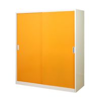KIOSK SDS-160K Sliding Door Steel Wardrobe 160 cm with Rail-4