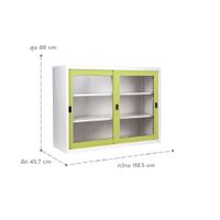 Sliding glass door cabinet 4 ft.-6