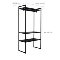 Valet Walk In Closet 100 cm.-12