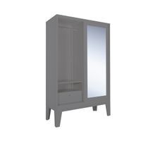 Brim Sliding 1mirror wardrobe-high legs-5