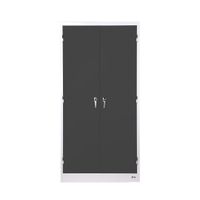 KOL 2-Door Cabinet with L Shape Handles, Adjustable Shelves, and Lock-5