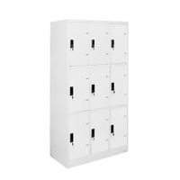 KOL 9-Door Locker Cabinet with 2 Keys per Compartment-3