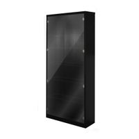 Figure model display cabinet with adjustable shelves & LED lights.-1