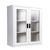 2 glass door book cabinet - 40cm. Depth-1