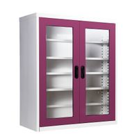 Shoe cabinet -Glass door in 40.7 cm depth-7