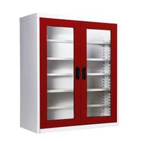 Shoe cabinet -Glass door in 40.7 cm depth-8