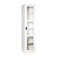 High cabinet -open glass door with 40.7 cm. depth-4