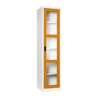 High cabinet -open glass door with 40.7 cm. depth-7