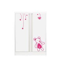  Children's wardrobe Open door with pattern-3