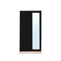 Open door-capsule handle mirror wardrobe-5