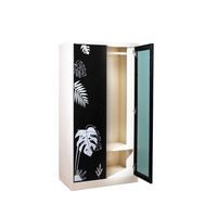 Open door-capsule handle mirror wardrobe-Monsterla graphic-3