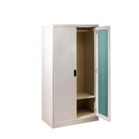 Open door-capsule handle mirror wardrobe-4