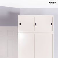 Sliding door overhead cabinet