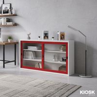 Lemari Pakaian dengan Pintu Geser Kaca 5ft