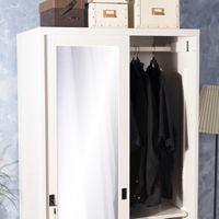 Mirror glass sliding wardrobe-2