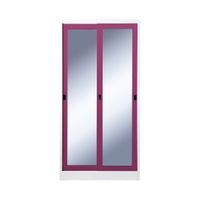 Mirror glass sliding wardrobe-7