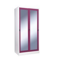 Mirror glass sliding wardrobe-8