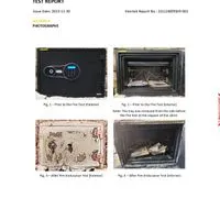 Fireproof safe with fingerprint  and digital code system,  46kg.- Vertical-14